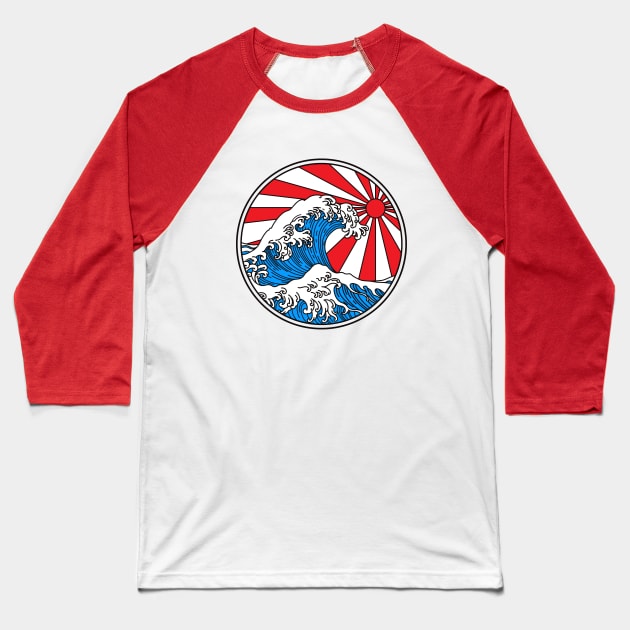Sun and Sea Baseball T-Shirt by BeeFest